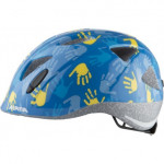 Detská cyklistická prilba modro žltá S 47-51 cm